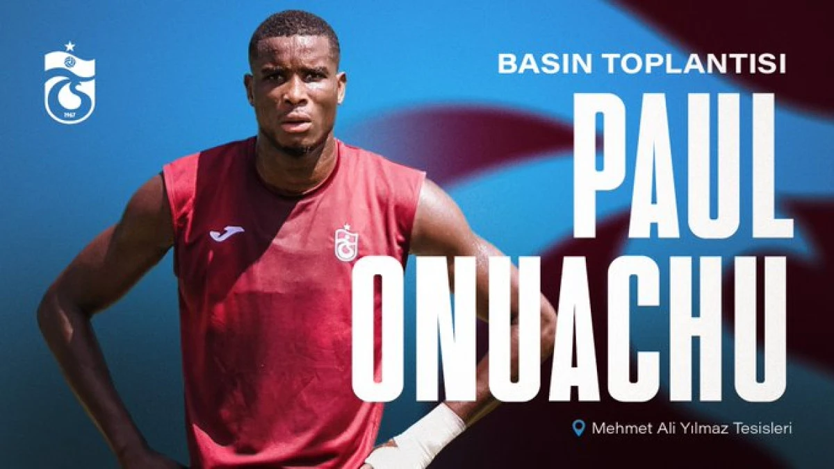 Trabzonsporlu Paul Onuachu basın toplantısı düzenliyor - canlı yayın