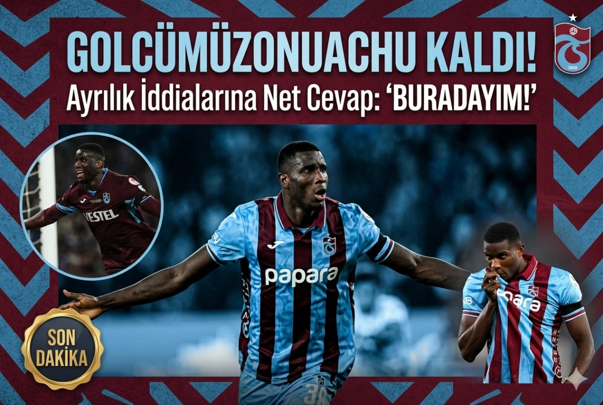 Trabzonspor'un Yıldızı Onuachu'dabn Taraftarı Sevindiren Kararlı Duruş