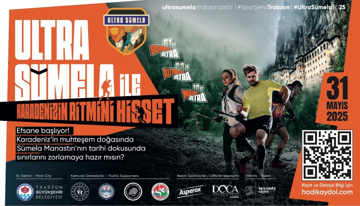 Uluslararası Ultra Sümela Maratonu, yarın üçüncü kez düzenlenecek