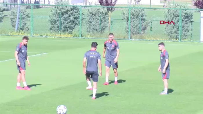 Ümit Milli Futbol Takımı, Karadağ maçı hazırlıklarını tamamladı
