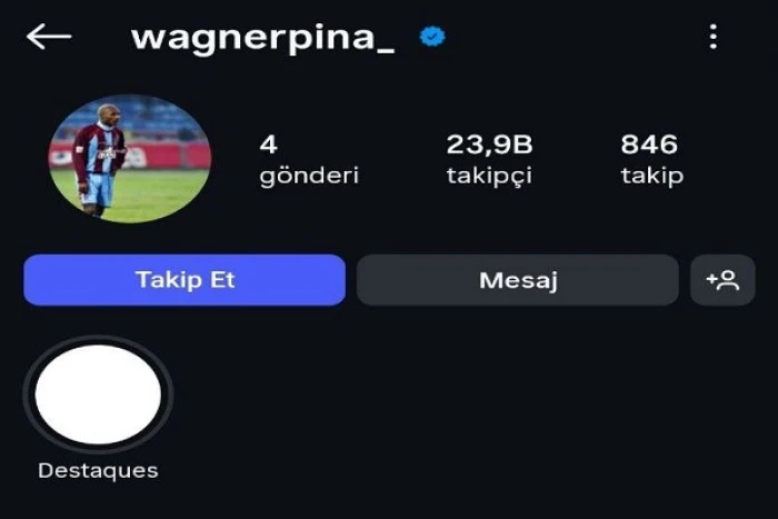 Wagner Pina’dan Anlamlı Jest! Profil Fotoğrafına Yattara’yı Koydu
