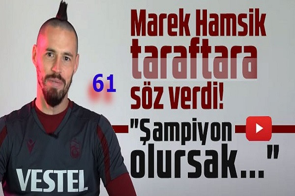Marek Hamsik, Şampiyon olursak 61 sayısını dövme yaptıracağıma söz veriyorum