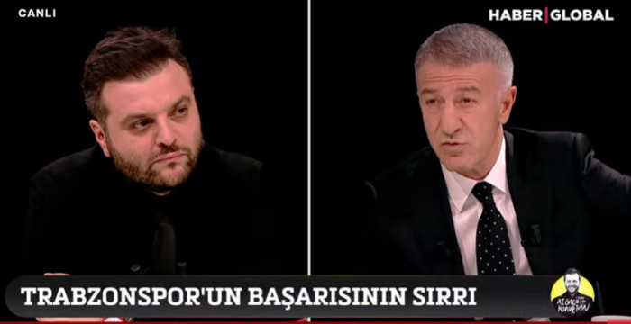Trabzonspor Başkanı Ağaoğlu canlı yayında açıklama yapıyor