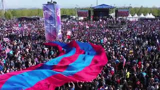 Trabzonsporlular şampiyonluğu Yenikapı Etkinlik Alanı'nda kutladı